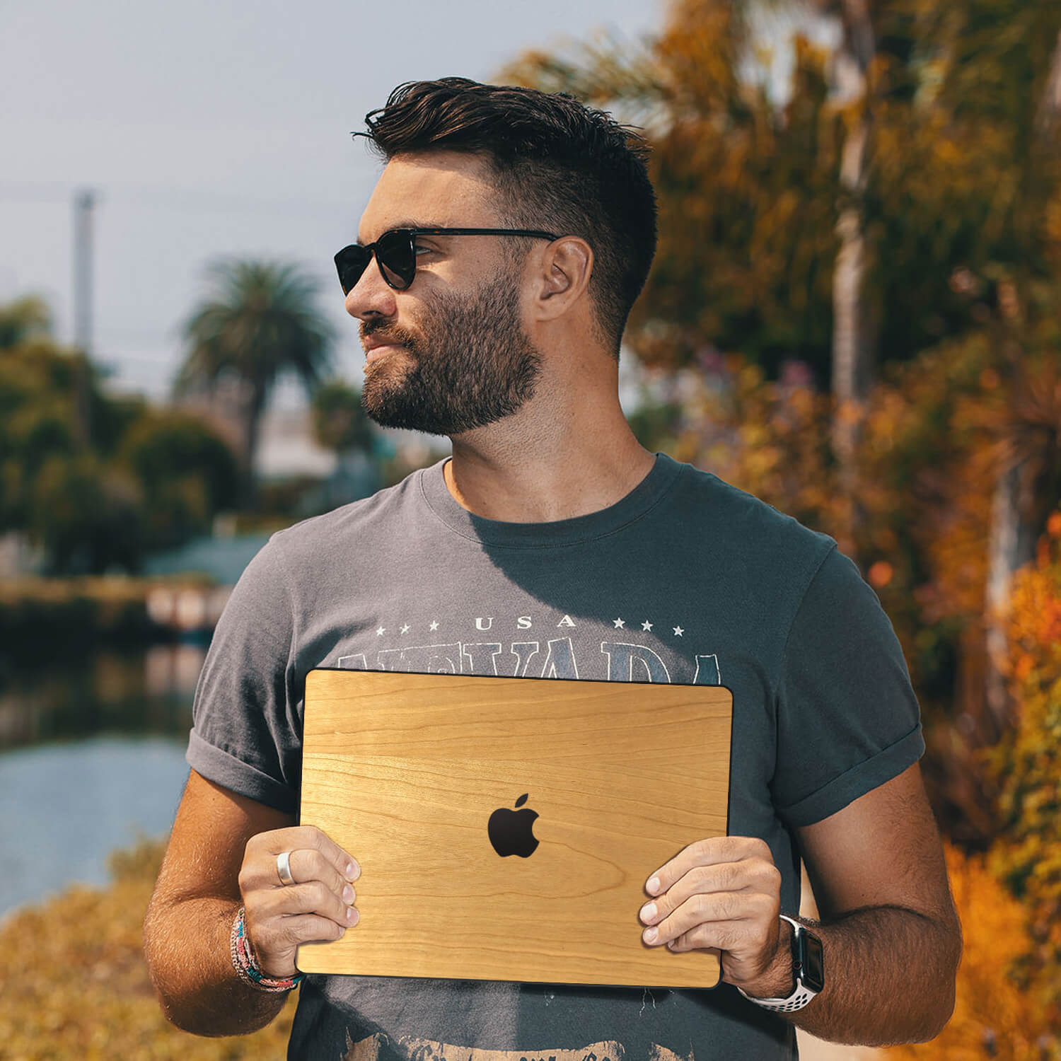 alt:Wood MacBook Case | CH-CASE-Pro16M1, CH-CASE-Pro14, CH-CASE-Air13M2, CH-CASE-Air15, CH-CASE-Pro1320, CH-CASE-Air20