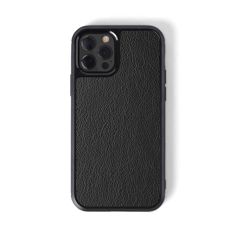 alt: leather iPhone case | var:black