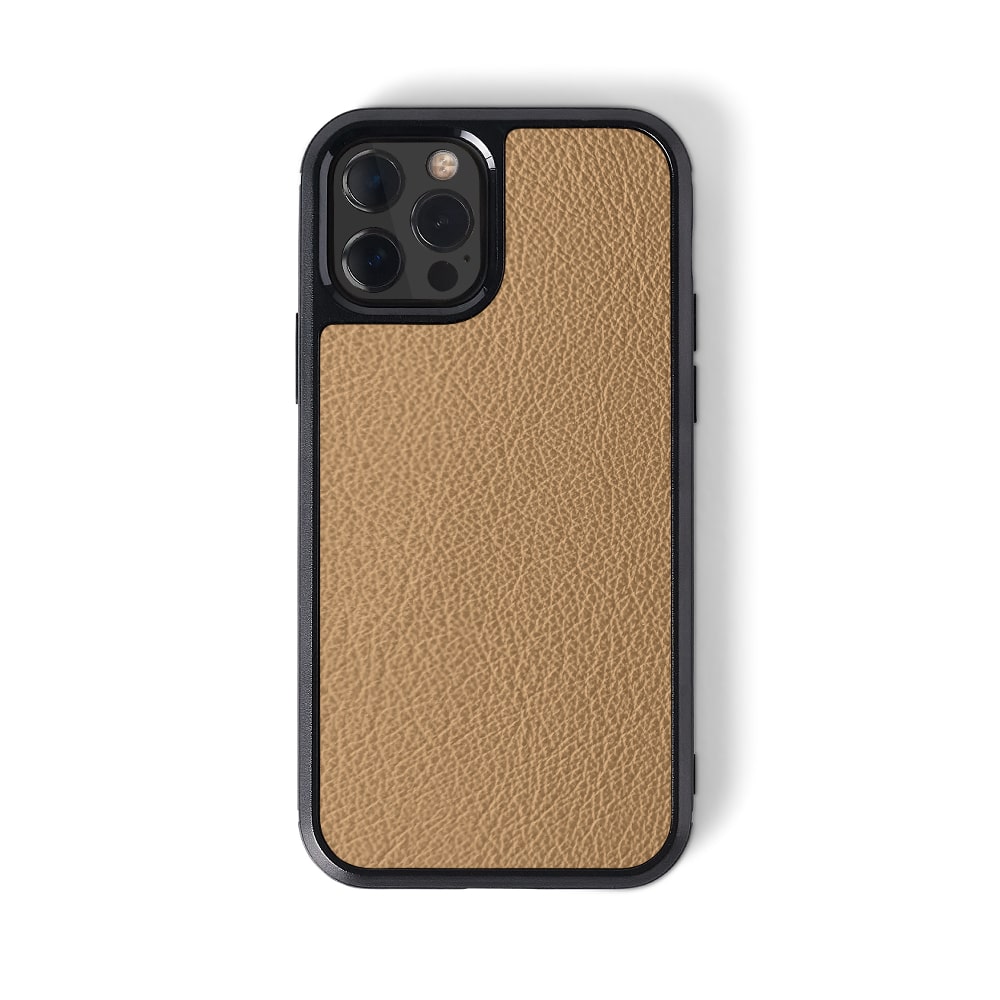 alt: leather iPhone case | var:latte