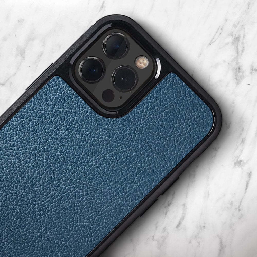 alt: leather iPhone case | var:cobalt-blue