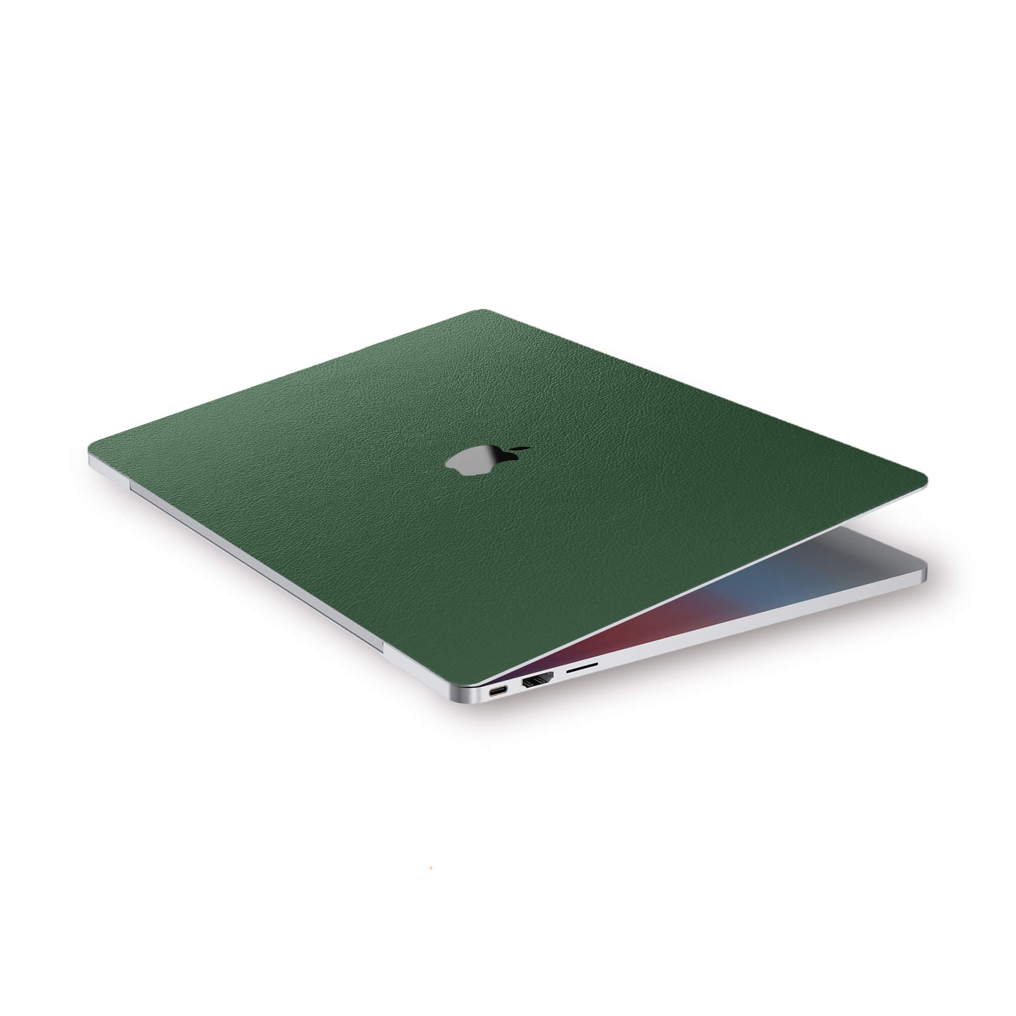 alt:Leather MacBook Skin| var:forest-green